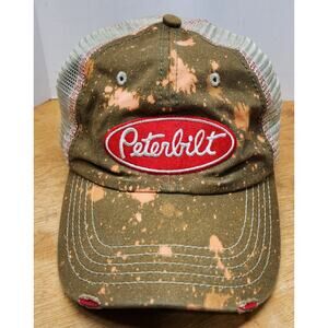 Peterbilt Trucker hats for mens Unstructered Customized One Of A Kind